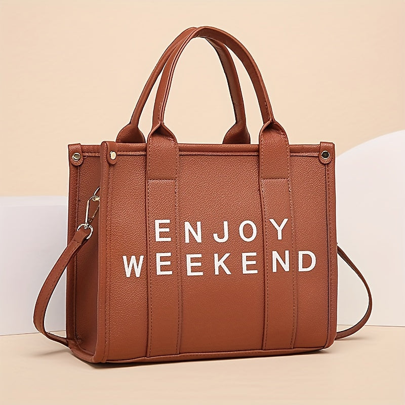 Weekend Tote Bag Crossbody Purse Double Handle