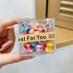 Mini Colorful Hair Claw Clips Star Shape Hair Accessories For Girls