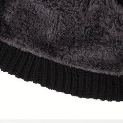 Knitted Winter Beanie Hat Fleece Lined Ear Protection