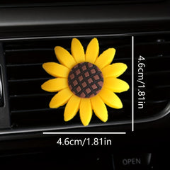 Sunflower Car Aromatherapy Clip with Tablets