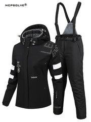 Women's Windproof Ski Set Jacket & Trouser Activewear