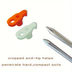 6pcs Fluorescent Luminous Canopy Ground Nails Tent Pegs Stakes