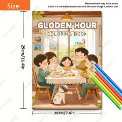 TSC Upgraded Deluxe Golden Hour Painting Coloring Book
