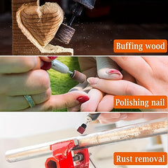 50pcs 80 Mesh Sand Ring & 1Pc 12.7 Sand Drum Combo Set for Rotary Tools