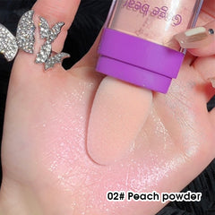 Pearly Glitter Body Highlighter Powder w/Sponge - Contouring & Brightening