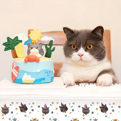 41pcs Cat Birthday Party Supplies Cat Party Decorations&Tableware Set