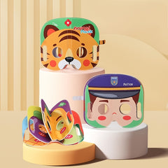 Baby Animal Mask Book Soft Fabric Washable Pages