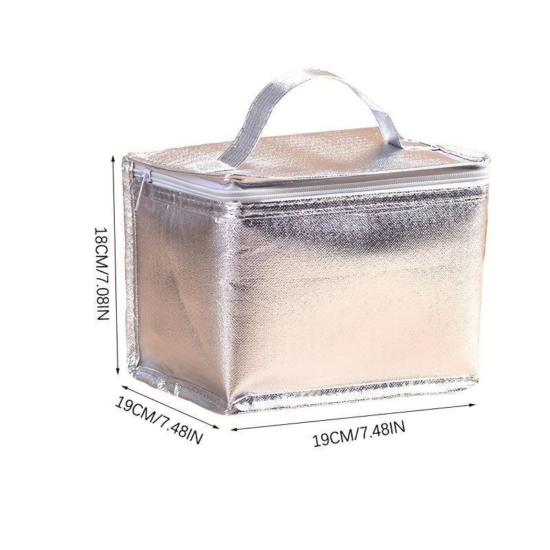 Portable Aluminum Foil Insulated Bag Non-woven Fabric Tote Bag