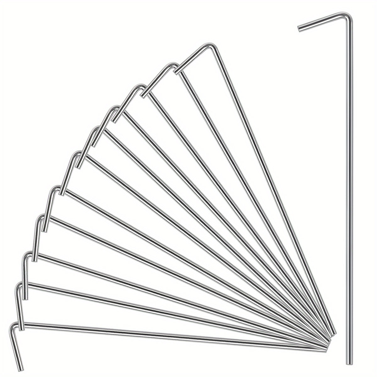 18pcs Heavy Duty Tent Stakes Outdoor Use - Secure Canopies & Decorations
