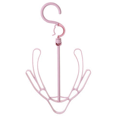 4pcs Windproof Double Hook Balcony Shoe Rack