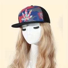 Colorful Leaf Embroidery Baseball Cap Lightweight Snapback Hats