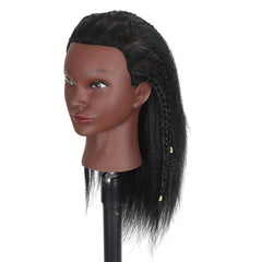 Real Human Hair Mannequin Head Cosmetology Practice Doll