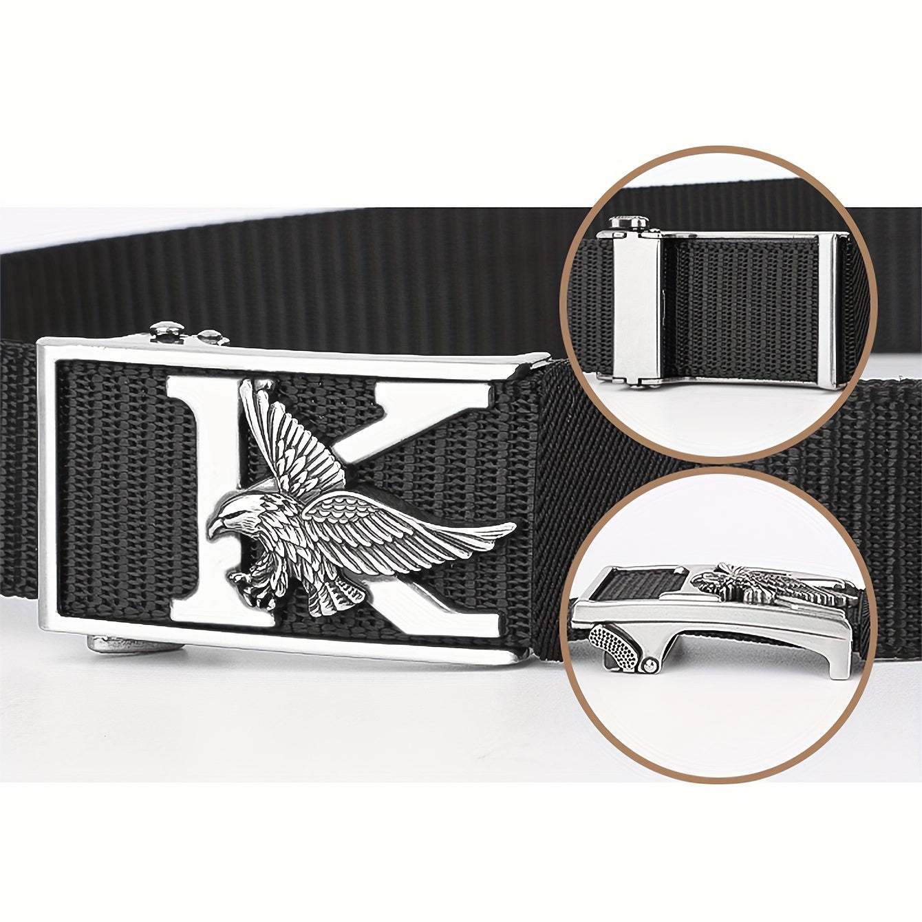 Eagle Auto Buckle Casual Sports Belt for Men