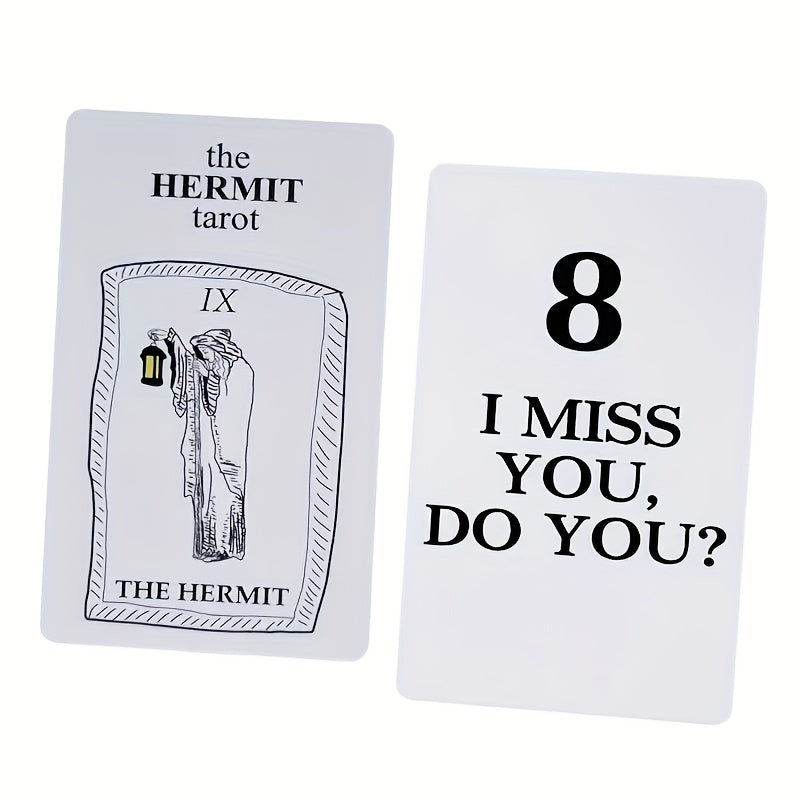 100pcs The Hermit Tarot Card Family Board Game