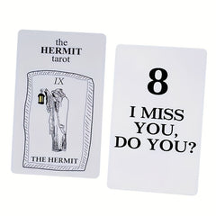 100pcs The Hermit Tarot Card Family Board Game