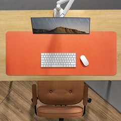 Faux Leather Desk Pad Protector Mouse Pad Waterproof Desk Writing Pad