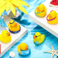 5Pcs Rubber Ducks Bath Toys Christmas Party Favors Perfect for Kids