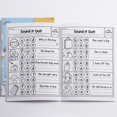Alphabet Phonics Workbook Kids Ages 3 6 Letter Sound Puzzles
