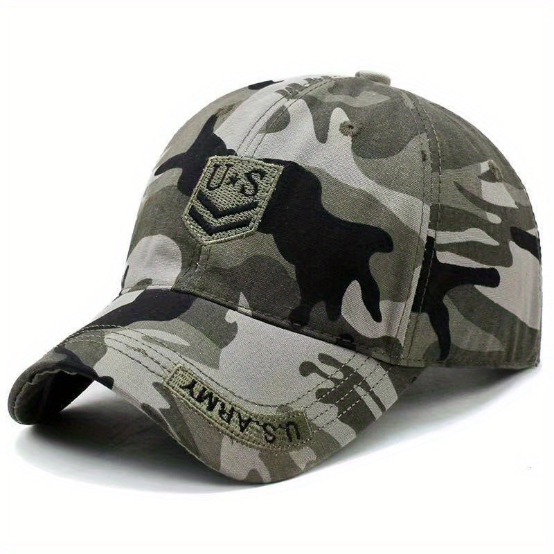 Camouflage Men's Baseball Cap Sunshade Hat Outdoor Peaked Cap