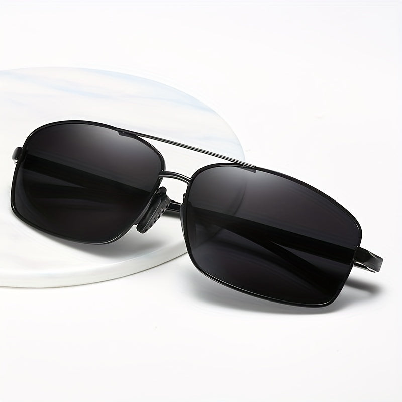 Men's Retro Square Frame Sunglasses Polarized Outdoor Cycling Sports