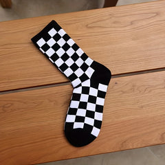 Plaid Print Socks Women's Stockings & Hosiery