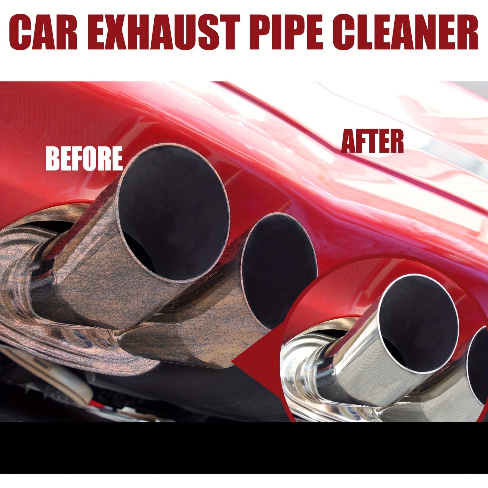 Car Exhaust Pipe Cleaner 60ml - Carbon Rust Smoke Removal