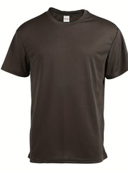5pcs Men's Quick Drying Performance T-Shirts for Outdoor Gym