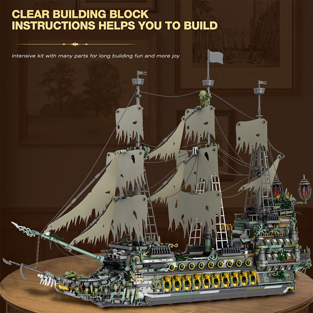 Large Sailboat Building Block Kit - Building Block Model Ornaments
