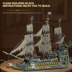 Large Sailboat Building Block Kit - Building Block Model Ornaments