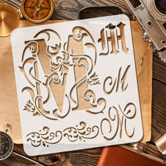 1pc Decorative Letter M Stencil Set for Painting Drawing Scrapbooking DIY Crafts