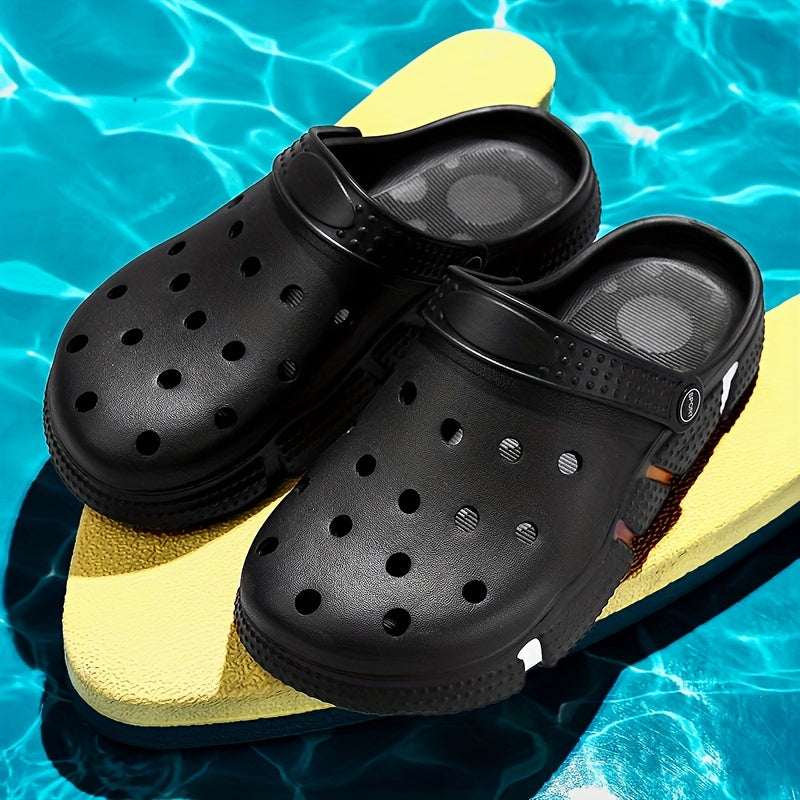 Men's Closed Toe Clog Sandals Soft Sole Walking Shoes
