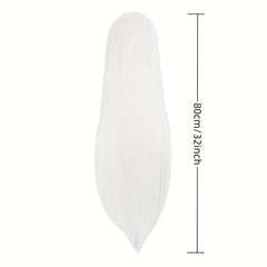 Long Straight Synthetic Wig Anime Cosplay Halloween Party Costume
