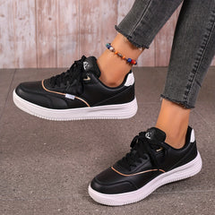 Women's Non Slip Lace Up Low Top Sneakers