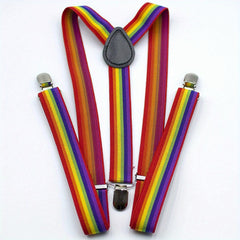 Rainbow Feather Headband Suspender Cuffs Socks Skirt Accessories Set 3p