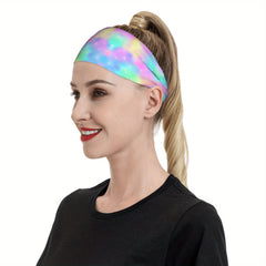 Rainbow Breathable Headband Men Women Sport Fitness Casual