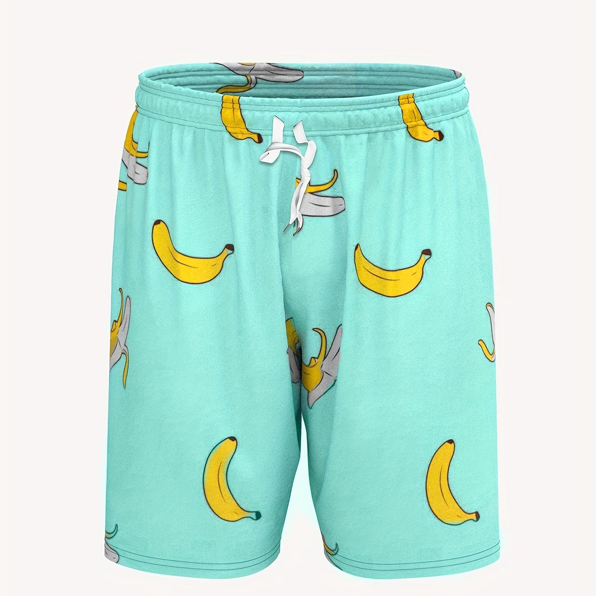 Men's Banana Print Loose Shorts Quick Drying Pants
