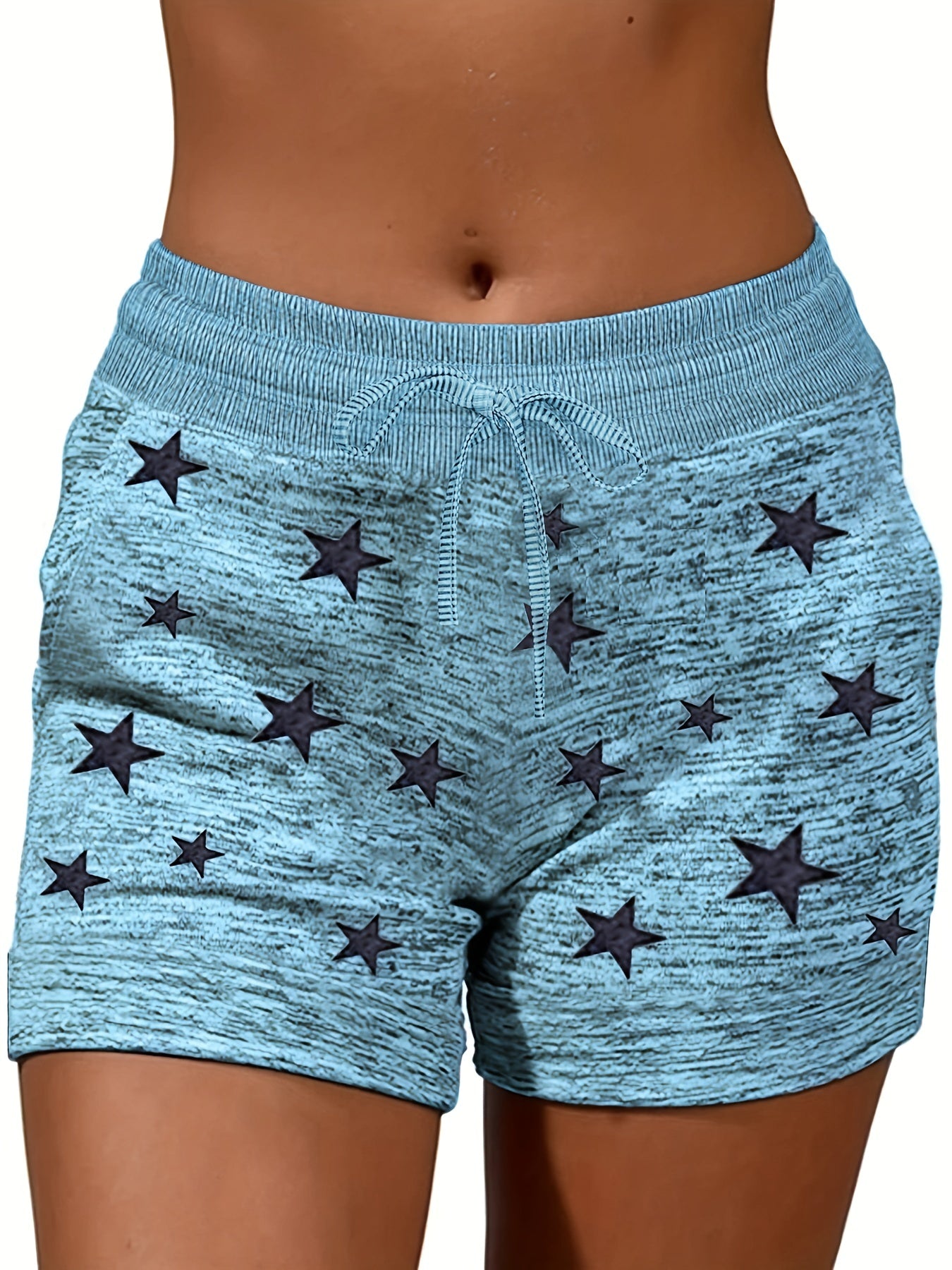 Women's Plus Star Print Drawstring Leggings