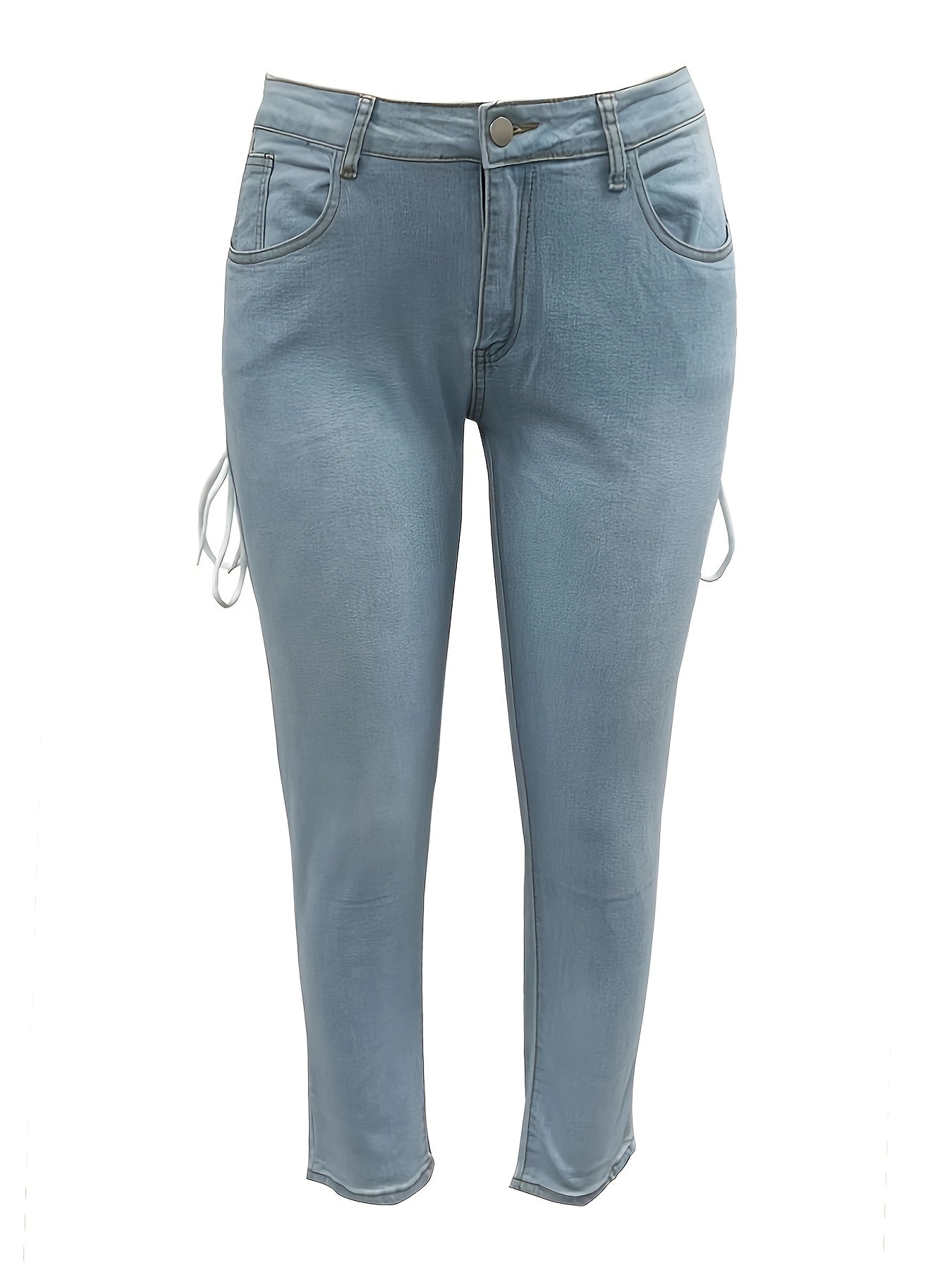  Sexy Lace Up Skinny Jeans