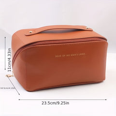 Large Capacity Cosmetic Bag Zipper Portable Makeup Organizer