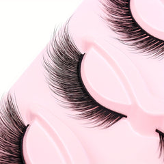 5 Pairs Cat Eye Lashes Winged End Eye Elongated Eyelashes Fox Eye Lashes