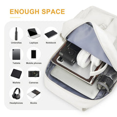 Casual Solid Backpack Minimalist Storage Travel Bag Flap School Bag