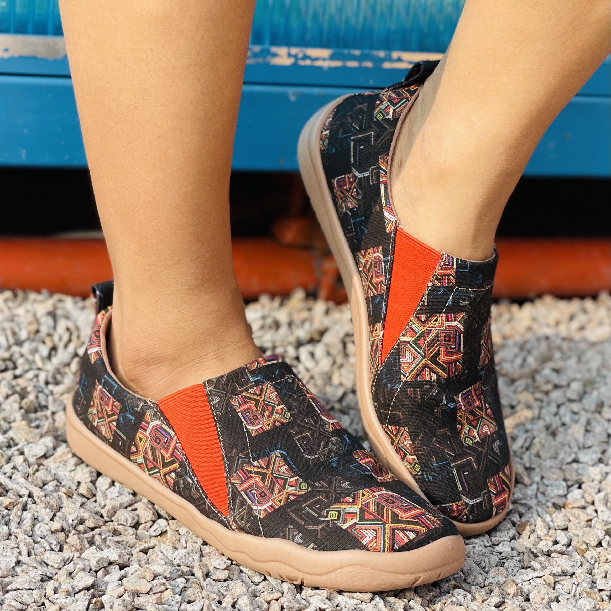 Plaid Pattern Slip-On Shoes for Women