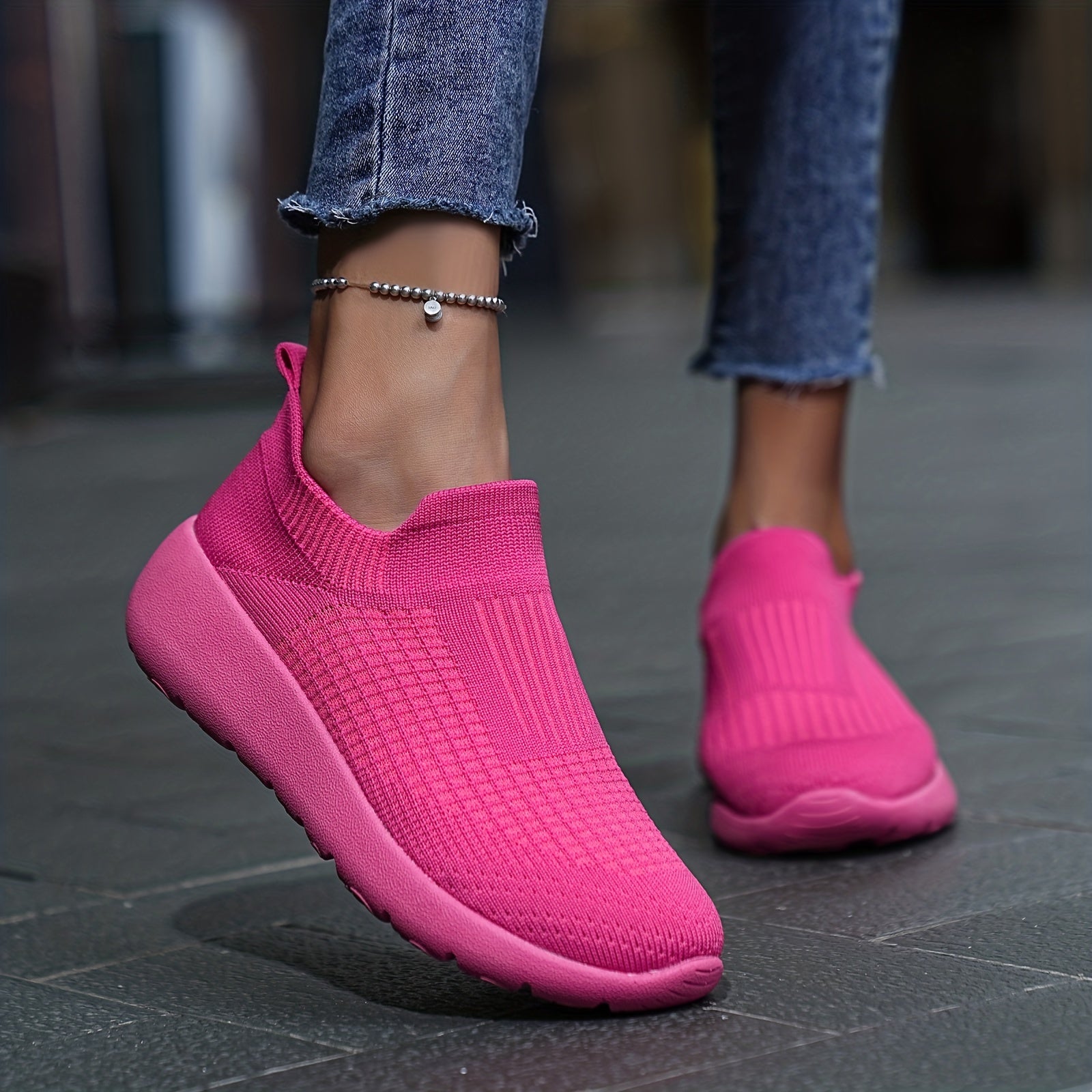 Thick Bottom Heighten Running Shoes Breathable Mesh Lightwei