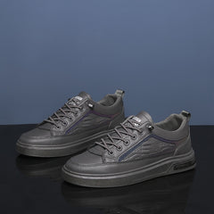 Men's Crocodile Print Lace Up Skate Shoes