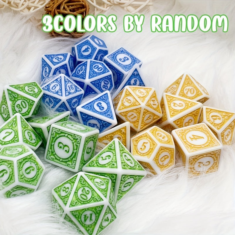 Vintage Style Acrylic Dice Set for Board Games