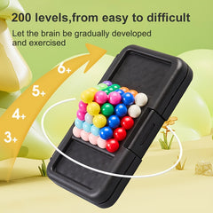 Colorful Plastic Balls Pyramid Puzzle Game