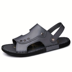 Men's Open Toe Slip On Strap Sandals Soft Sole Beach Sandals