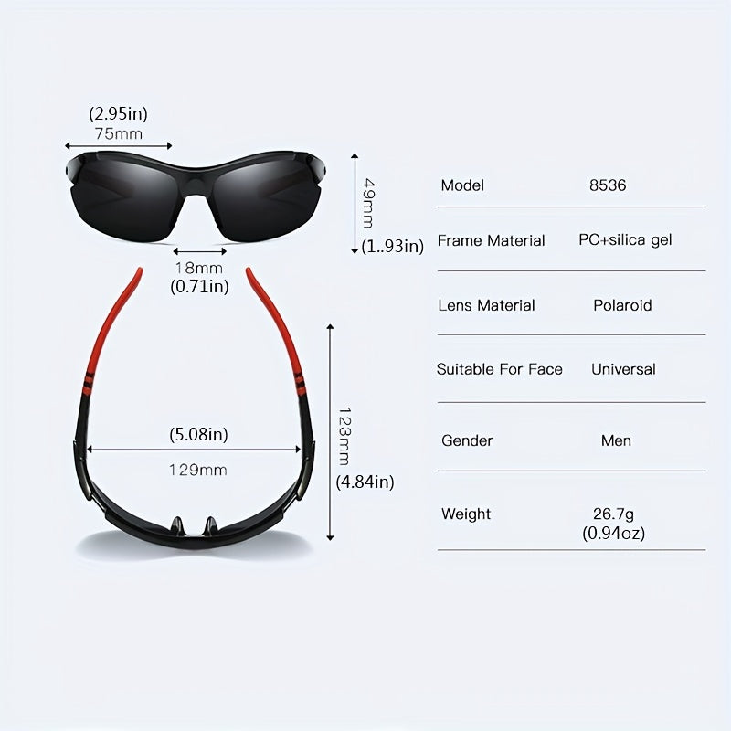 Men's Cycling Polarized Sunglasses Windproof Dustproof Goggles