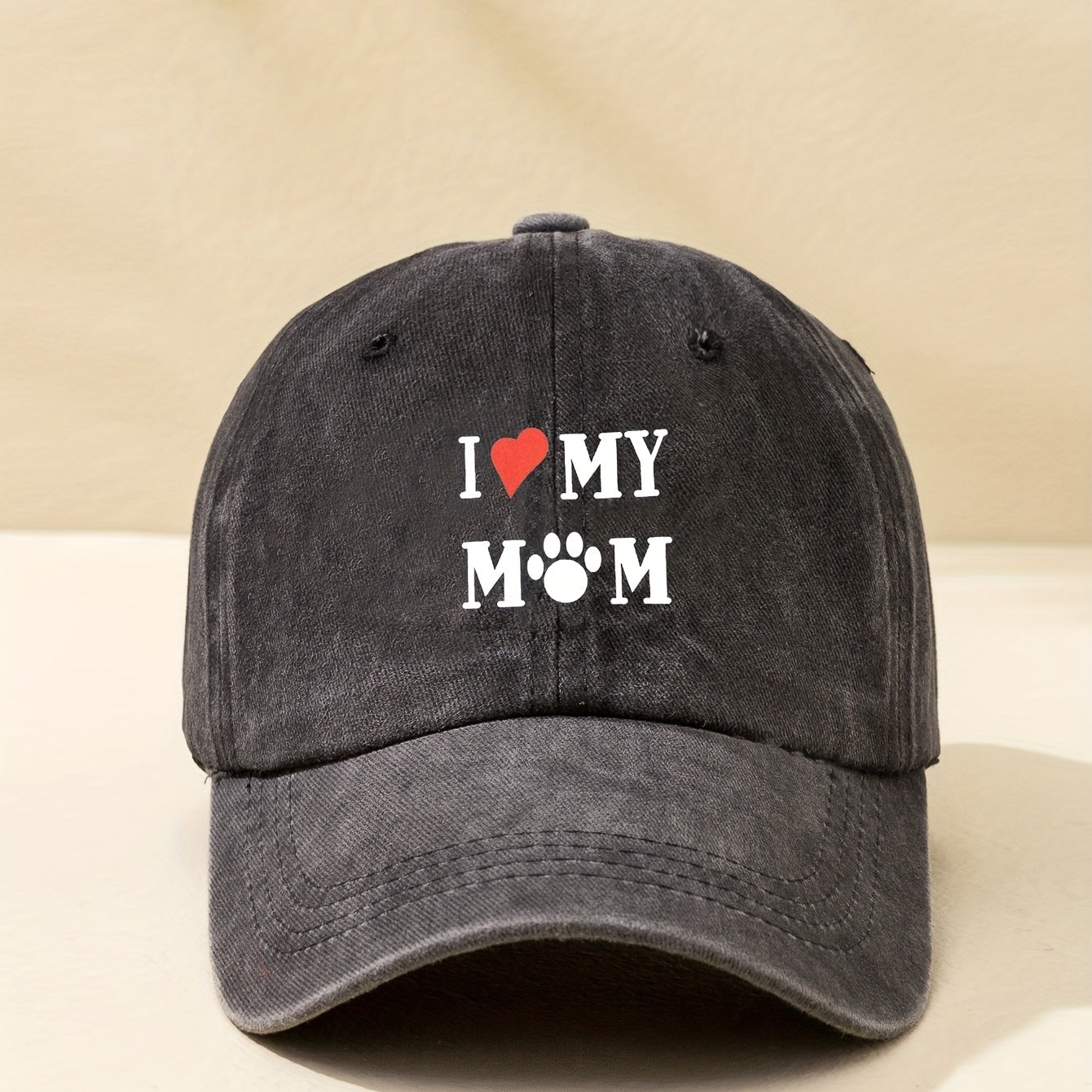 Mom Washed Baseball Cap Outdoor Sunshade Peaked Cap