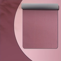 Solid Double Sided Non-Slip Yoga Mat Eco Friendly TPE Pilates Mat